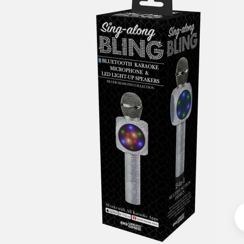 NEW Sing-along Bling Bluetooth KARAOKE MICROPHONE 🎤 ✨